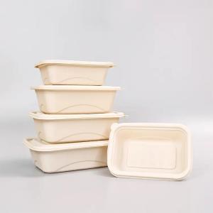 Wholesale Disposable Long Corn Starch Food Container 32oz Freezer Safe Reusable from china suppliers
