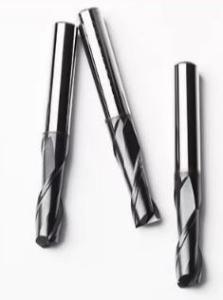 Wholesale Solid Carbide 2 Flute Straight End Mill , Tungsten Carbide Router Bits from china suppliers