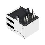 LPJG16314CNL 100/1000 Base-T Tab Up Without Led Single Port 10 Pin RJ45 Jack
