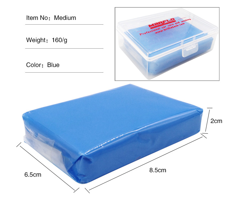 Red Medium Mild Grade Clay Bar Kit For Car Washing Auto Detailing