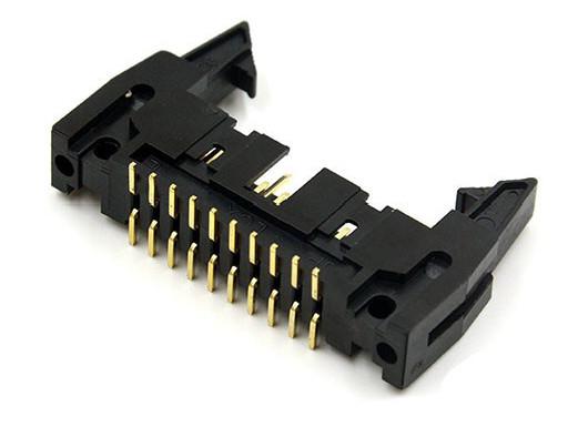 2.54mm SMT Type Small Electrical Connectors Shrouded Male Header / Straight And