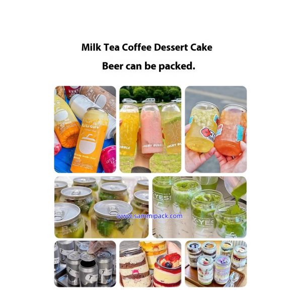 2025 Popular Semi Automatic Juice Can Sealing Machine Tuna Can Closing Machine Pet Can Seamer for Bubble Tea Soda Beer Cake