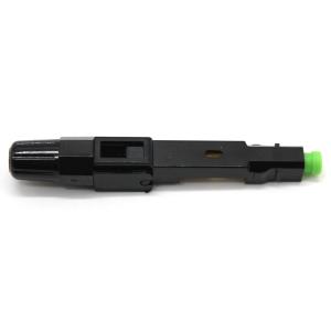 China SC APC UPC Fiber Optic Quick Connector For FTTH Drop Cable Field Termination on sale