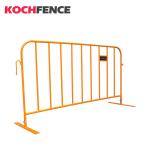 Low Carbon Steel Crowd Control Barriers , Easy Stacking Metal Traffic Barrier