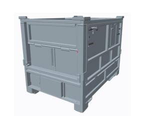 Wholesale Metal 500 Litre Ibc Containers / Galvanised Steel Warehouse Stacking Boxes from china suppliers