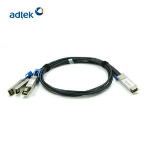 Wholesale 100G DAC Direct Attach Cable QSFP28 / 4SFP Copper Twinax Cable 1M Black from china suppliers