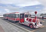 Playground Trackless Kiddie Train 20 People Trolley Bus Intelligent Electronic