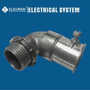Wholesale 90 Degree Angle Zinc 1&quot; EMT Conduit Fittings To Box Connector Set Screw Type from china suppliers
