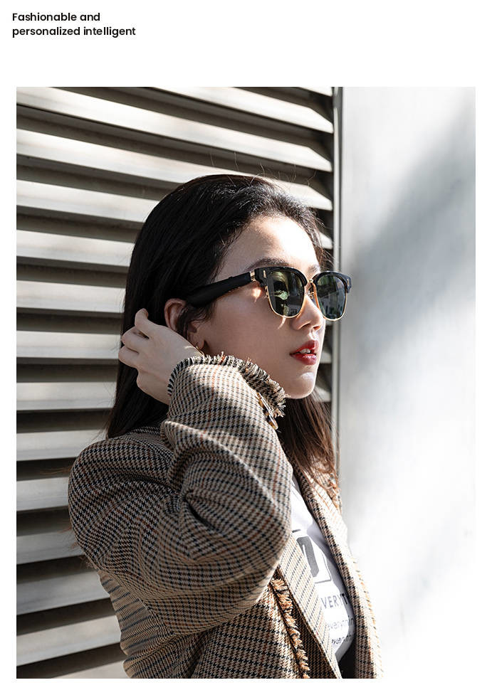 Bluetooth Eyeglasses Android Smart Glasses Sunglasses Lens Dual Stereo Speaker For Women