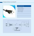 Korean Standard KC Approved K01 2 Pin Plug Electric Supply extension ac power