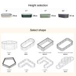 Ruggedized Galvanized Metal Garden Planters Easy Assembly High Durability