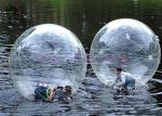 Transparent Family Amusement Inflatable Walk On Water Ball 1.0mm PVC / PTU Ball