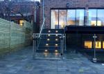 Glass Balustrade Fittings Residence Outdoor Balcony Railing Glass Fence