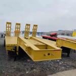 CIMC 3 Axle 60 Ton 100 Ton 18 Meter Lowboy Low Bed Truck Trailer Lowbed Semi