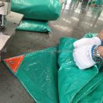 Popular Different Sizes Woven Coated Pe Tarpaulin Tent Cover in Vibrant Orange