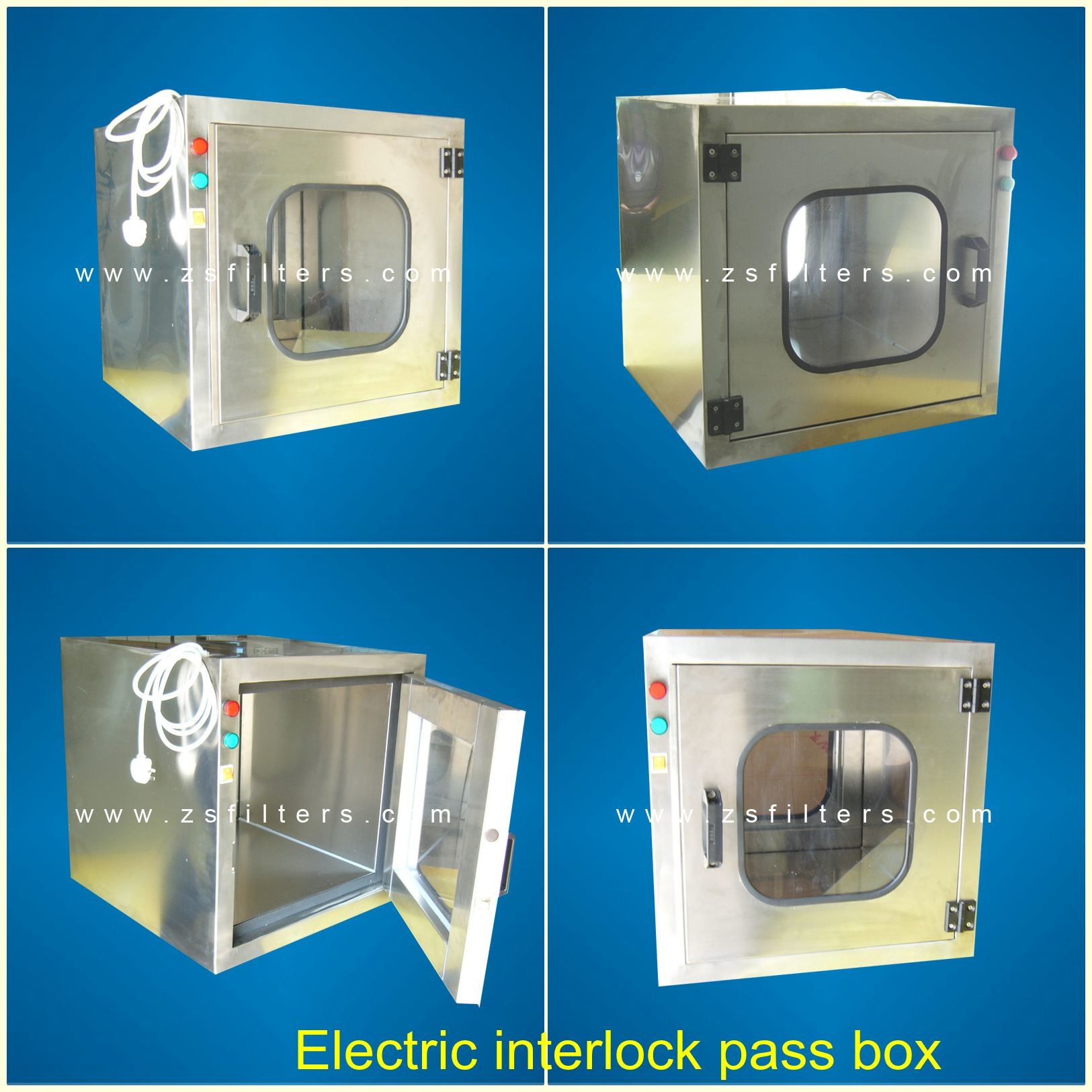 Small Area Economy Clean Air Shower Pass Box For Hospital Operating Room