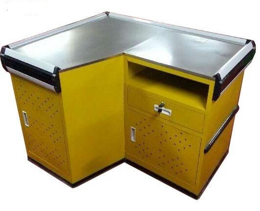 Convenience Store Express Checkout Counter , Steel Solid Grocery Store Checkout