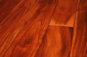 China acacia mahogany stained hardwood flooring on sale