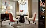 American leisure style Dining room furniture set of Circle Table with Upholstery