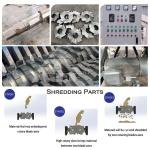 Diesel Engine Two Shaft Shredder Car Shell Shredder High Efficiency