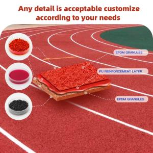 Wholesale Customized Color Epdm Track Surface Customized Thickness Superior Weather Shock Slip UV Resistance from china suppliers