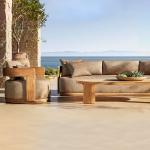 High End Nordic Garden Rust-proof Teak Sofa Set For Outdoor Villa Resort