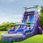 Inflatable Bounce House with Water Slide Max Capacity 100-500kg Repair Kit