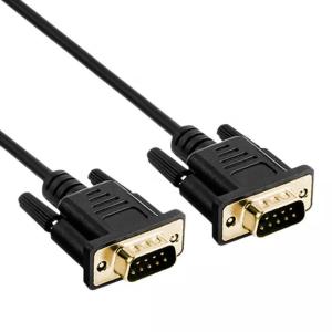 Wholesale RS232 DB9 9 Pin Serial Cable Male To Male Video Data Transmission Gold Plate from china suppliers