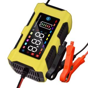 Wholesale Full Automatic Car Battery Charger 100-240V AC To 12V Connector Current Protection Fast Charging for Auto Motorcycle from china suppliers