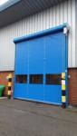 380 V 50hz high speed pvc roll up door color coated galvanized steel material