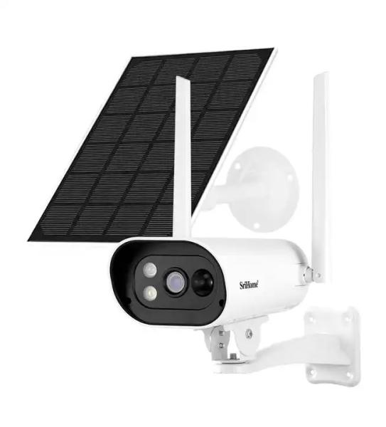 2K 4MP Wireless Solar Outdoor Wi-Fi Rechargeable Battery Security Surveillance