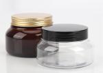 150ml 200ml 250ml PET Jar Amber Jar with Black Lid White Black Plastic Container