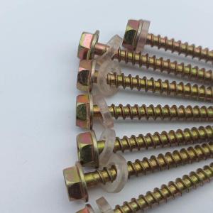 Wholesale High Strength Grade 8.8 Hex Head Washered Slotted Tail Wood Screws from china suppliers