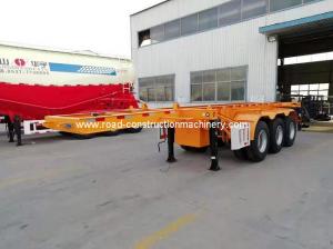 China 3 Axles 20ft Skeleton Semi Trailer Payload 45 Ton For Container on sale