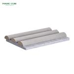 Acoustic Wooden Slat Panels Featuring A Luxurious Suede Finish For Sound