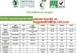 wholesale biodegradable compostable plastic trash bag on roll, Eco friendly