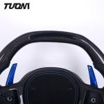 100% Real Black Perforated Leather BMW G20 G28 G30 Carbon Fiber Steering Wheel