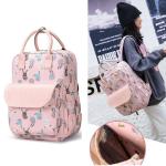 Animal Prints Polyester Rucksack Changing Travel Diaper Bags 27*15*42cm
