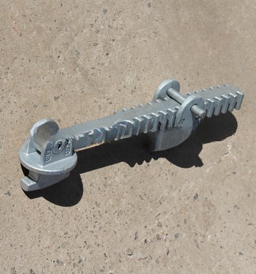 M.B.L Tension 500KN Container Bridge Fitting Container Lashing Parts Adjustable 260mm 380mm