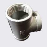 Threaded Stainless Steel Tee Fitting 3000 Psi Pressure Rating with Durability
