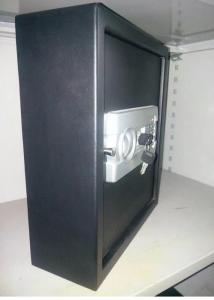 Wholesale Black Body Small Gun Safe Fireproof , Hidden Gun Safe Q235B Steel Easy Operation from china suppliers