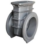 Industrial Parts Flanged Gate Valve Body Casting Flow Controlling DIN Pn16