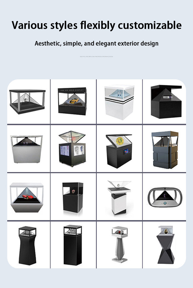 High Resolution 3D Holographic Display Showcase 3D HoloBox For Retail Promotions