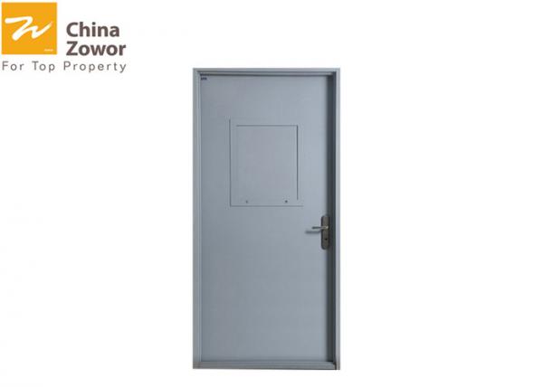 Quality BS Standard Flush Panel Gal. Steel Insulated Fire Door/ 1 Hour Fire Rated Exterior Doors for sale