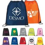 Advertising Promotional Gift Bags , 210D Polyester Drawstring Bag