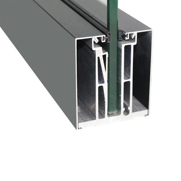 Aluminum Glass Fence Secure Channel Perfect for 10-17mm Glass and Indoor or