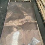 building material 304 Polished Line Pattern gold stainless steel texture