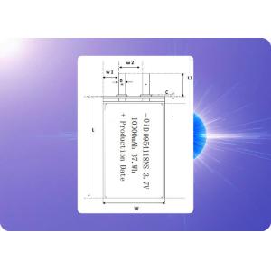 Wholesale Custom 3.7V 10000mAh 4C Lipo Battery 400 Cycles -20°C to 60°C from china suppliers