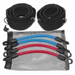 Red Latex Tube Rubber Exercise Elastic Crossfit Resistance Bands Set for Kinetic