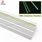 Luminous Aluminium Stair Nosing Edge Trim 8mm Height Mill Finished